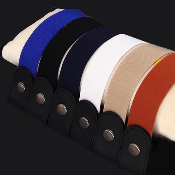 MSTOKIN No Buckle Stretch Belt Invisible Elastic Buckleless belts for Jeans